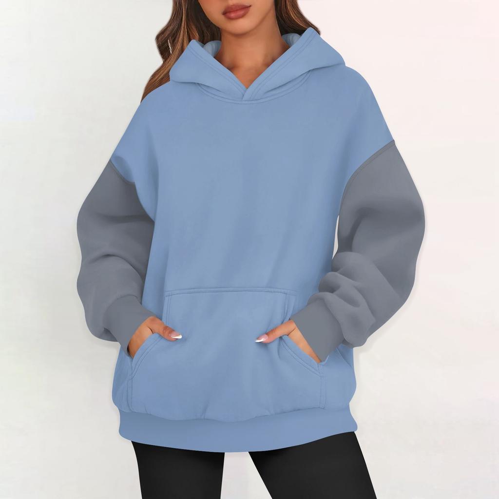 Womens Oversized Sweatshirts Fleece Hoodies Long Sleeve Pullover Outfits With Pocket
