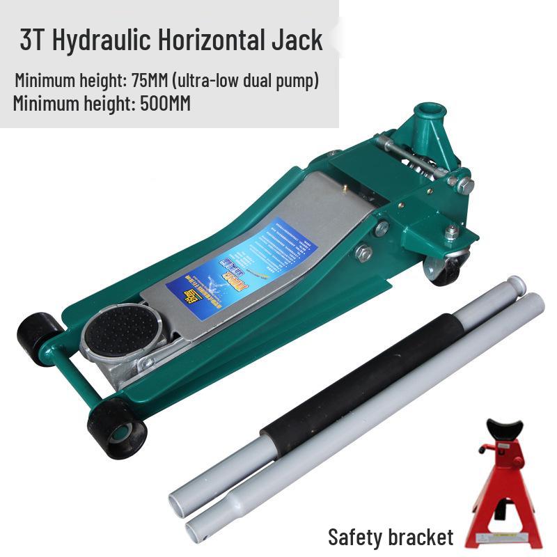2.5 Ton Heavy Duty Horizontal Hydraulic Jack for SUVs, Off-road & Small Cars