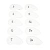 10PCS Golf Club Head Cover PU Leather Protective Abrasion Resistant Easy To Clean for Most Standard Clubs