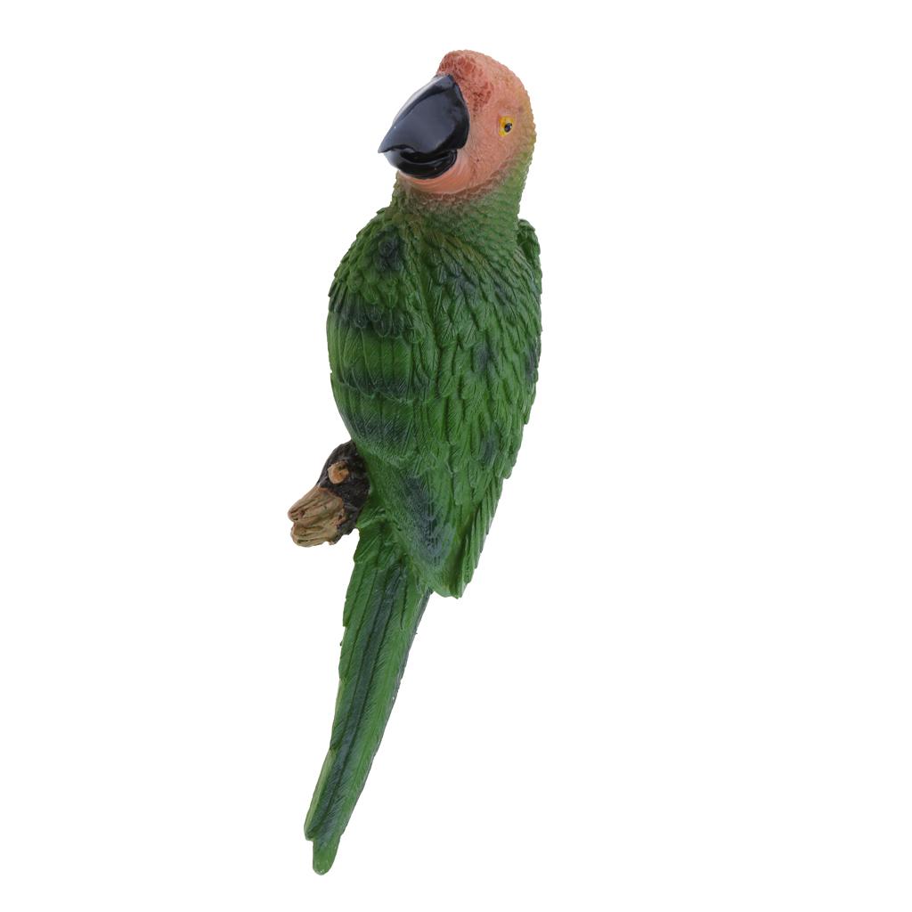 2 Parrot Animal Desktop Ornament Model 31cm