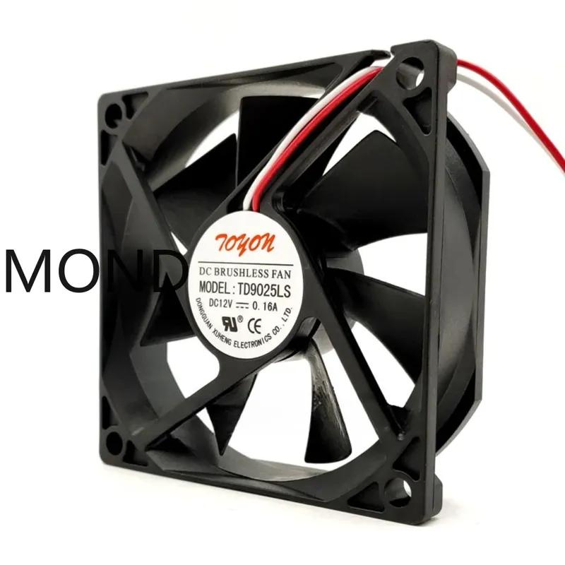 TONON TD9025LS High Air Hydraulic Silent CPU Power Supply Cooling Fan DC12V 0.16A 2 wire 9CM 9025 90x90x25MM New