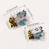 Adorable Bee Ghost Shark Claw Clip - Fun & Cute Hair Accessory for Women (Halloween Edition)