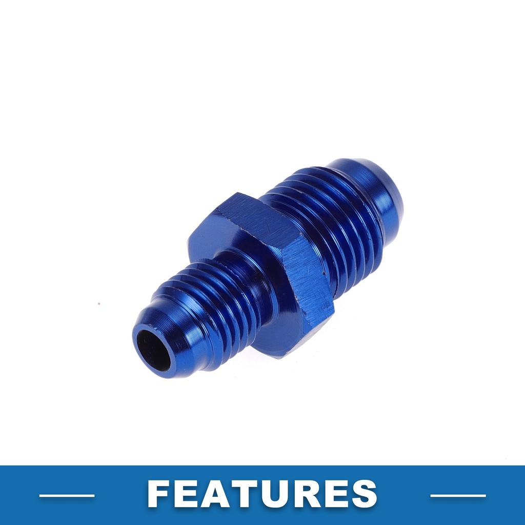 A ABSOPRO Female Flare Reducer Hose Fitting Adapter AN4 AN6 Fuel Line Connector Aluminum Blue