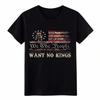 Vintage We The People Want No Kings 1776 Patriotic T-Shirt-Unisex Graphic Tee
