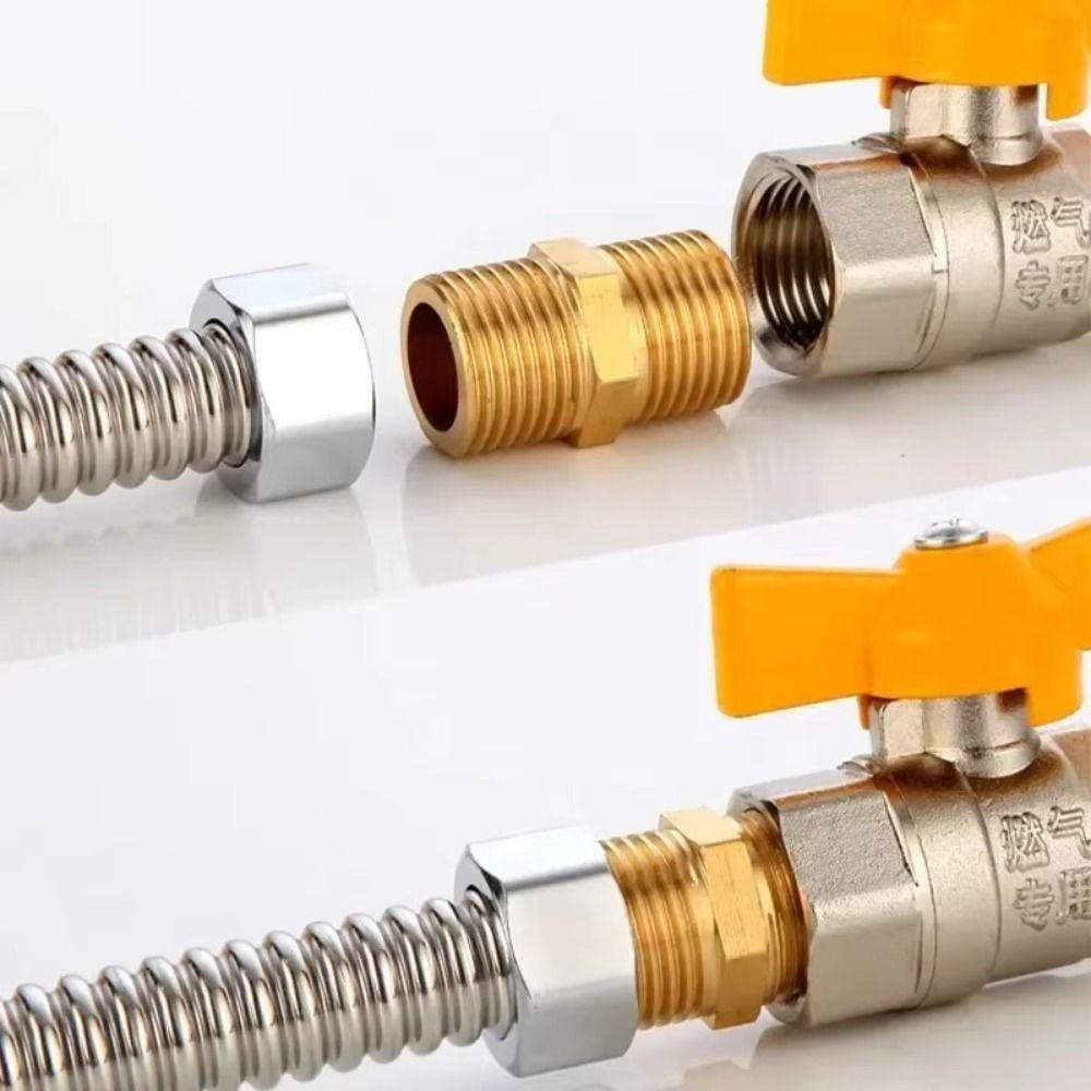 Quick Fit Adapter Brass Brass Tube Fitting Male Thread BSP Brass Nipple 1/8" 1/4" 3/8" 1/2" 3/4" 1" BSP Coupler Fitting