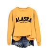Womens Oversized Crewneck Long Sleeve Sweatshirt Casual Streetwear Printed Cotton Hoodie-Free Size S-XXL