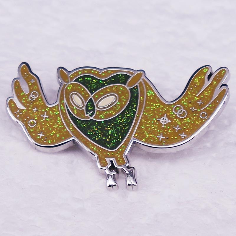 Adventure Time Fantasy Owl Brooch - Glitter Badge