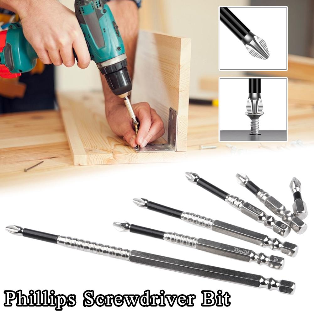25L-150L K5 Non-slip Cross Head Screwdriver Bit Anti-slip High Hardness Bits S2 Strong Magnetic 5A Impact Electric Drills Tool