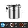 Stainless Steel Airtight Coffee Container Storage Canister Set Jar with Scoop for Coffee Beans Tea 1.5L Tools