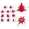 Glitter Felt Christmas Cutlery Holder Bag Washable Christmas Decoration Fork Pocket Non-Slip Table Ornaments Place Mats