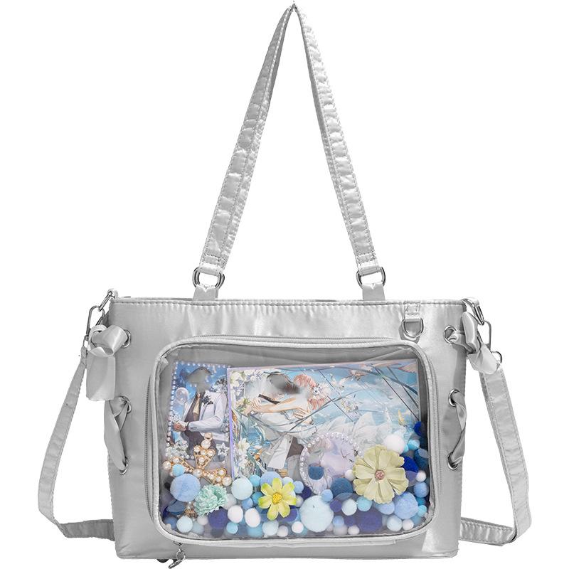 Original Designer Girl Fashion Ita Bag Preppy Girl Personality Large Capacity Y2K Tote Bag Daily Commute Trend Shoulder Bag