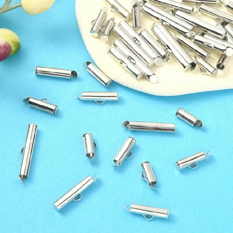 250 Stück DIY Schmuckzubehör Zubehör Röhrenverschlüsse für Ohrringe und Armbänder