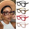Vintage Cat Eye Glasses Women Anti Blue Light Clear Glasses Unisex Square Frame Transparent Computer Goggles Office Eyeglasses