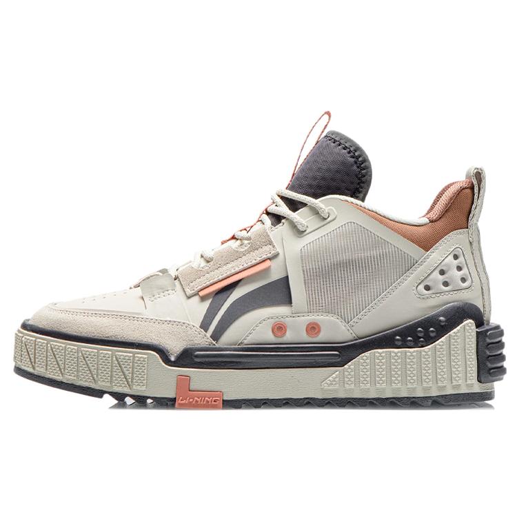 

Новые кеды LiNing средней высоты для скейтборда, противоскользящие, износостойкие, серо-коричневые AGCR311-3 40