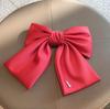 Large Fabric Bow Hair Clip - Korean Fairy Style Ponytail & Top Clip