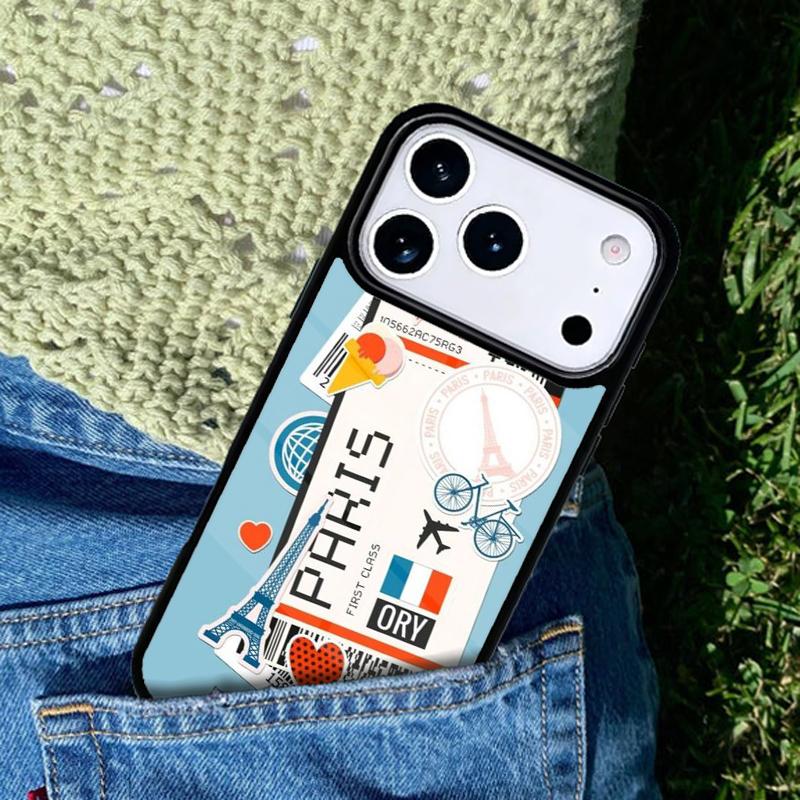 BOARDING PASS Phone Case Cover for IPhone 11 12 13 14 15 16e 17 Pro Max Coque for IPhone 17 Air