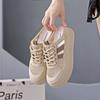 Korean version of the new summer half-tray white shoes for women's ins breathable student height-increasing casual shoes for women's street shooting