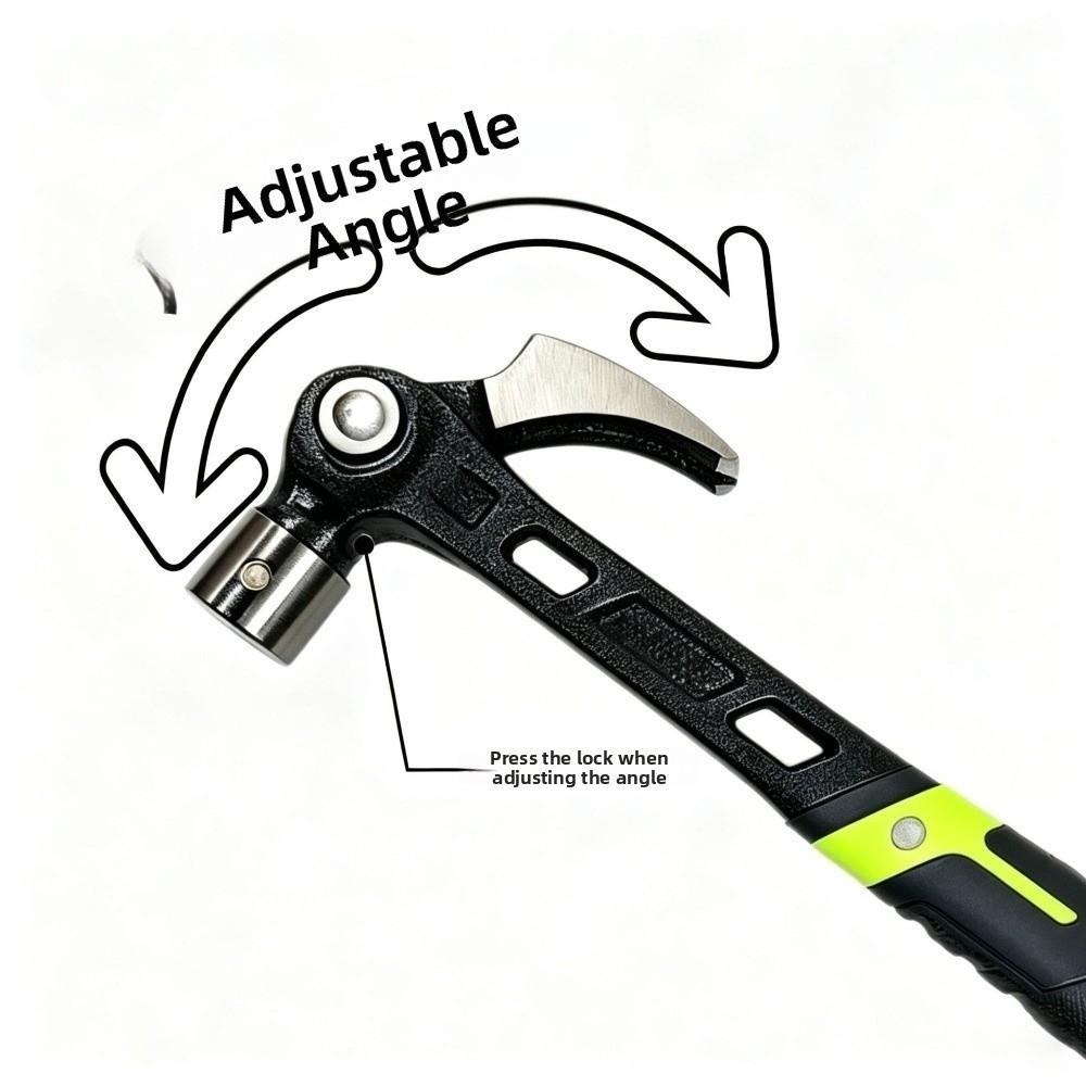 Magnetic Nail Grip Adjustable Claw Hammer Magnetic Starter Nail Puller Hammer Renovation Work