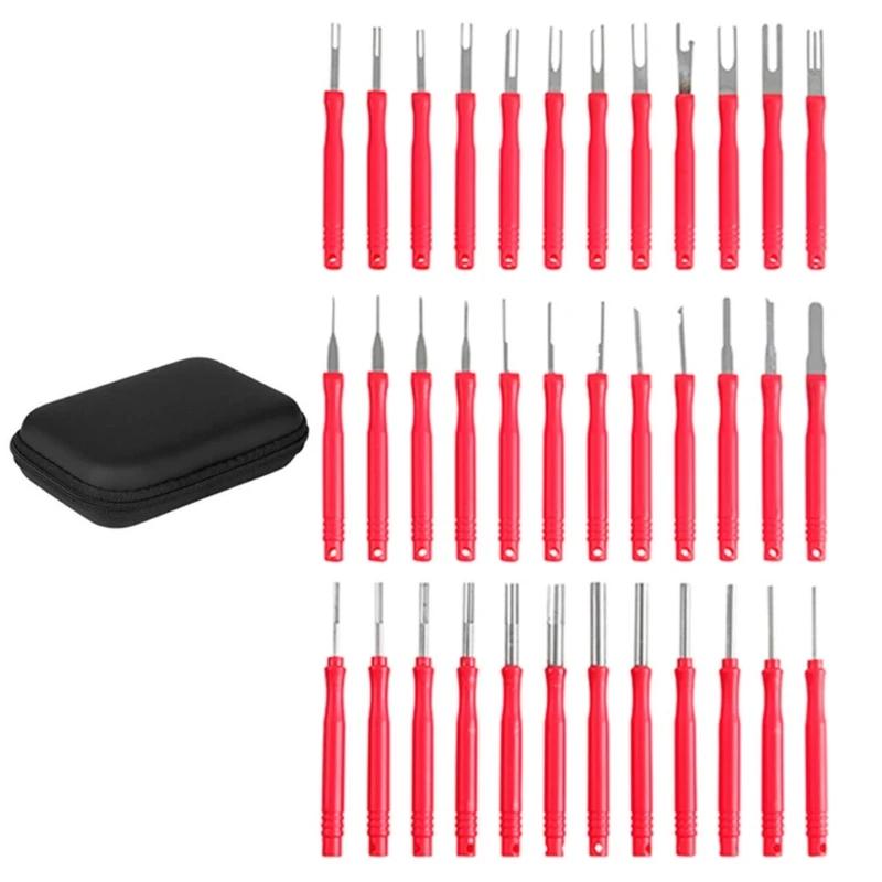 Terminal Removal Tool Set Terminal Ejectors for Car Pin Extractor Tool Release Electrical Wire Connector Puller Car Repair Tool
