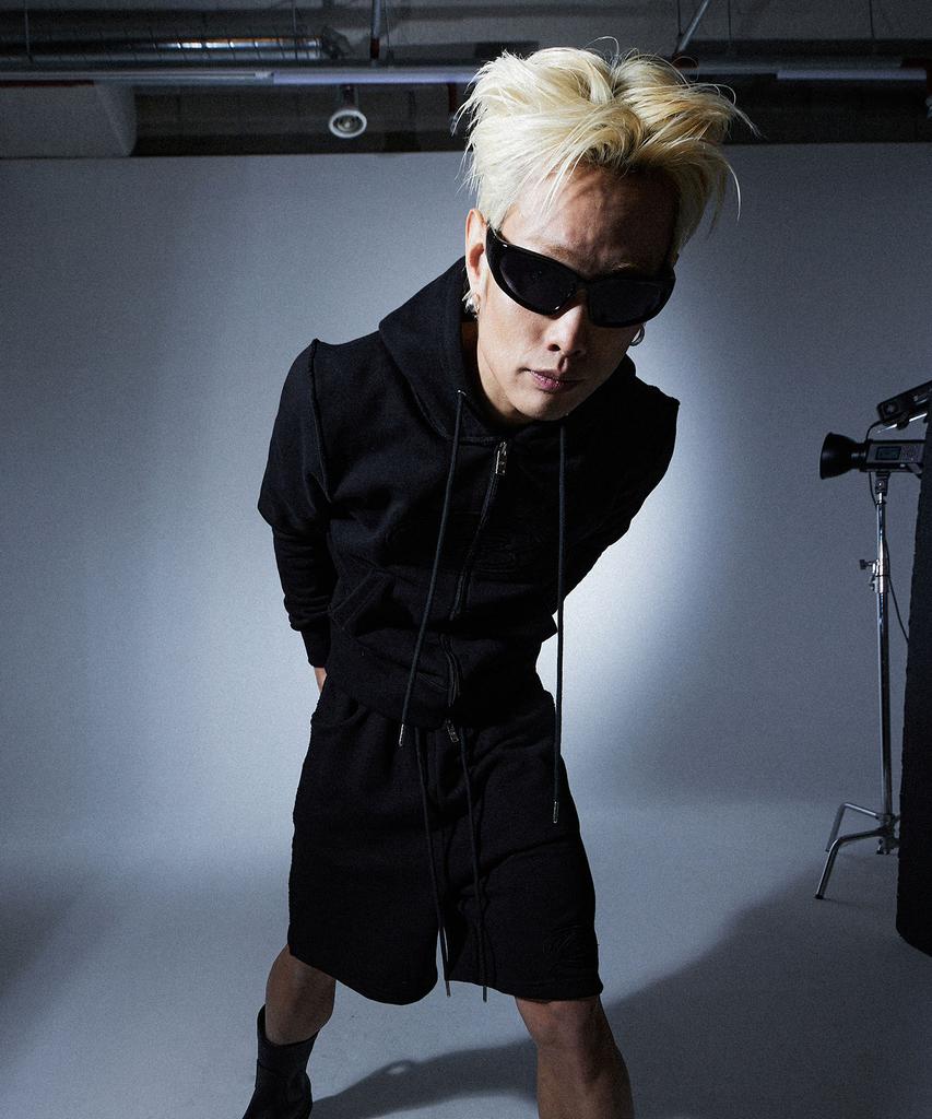 More Than Black Cut Off Hood Jacket