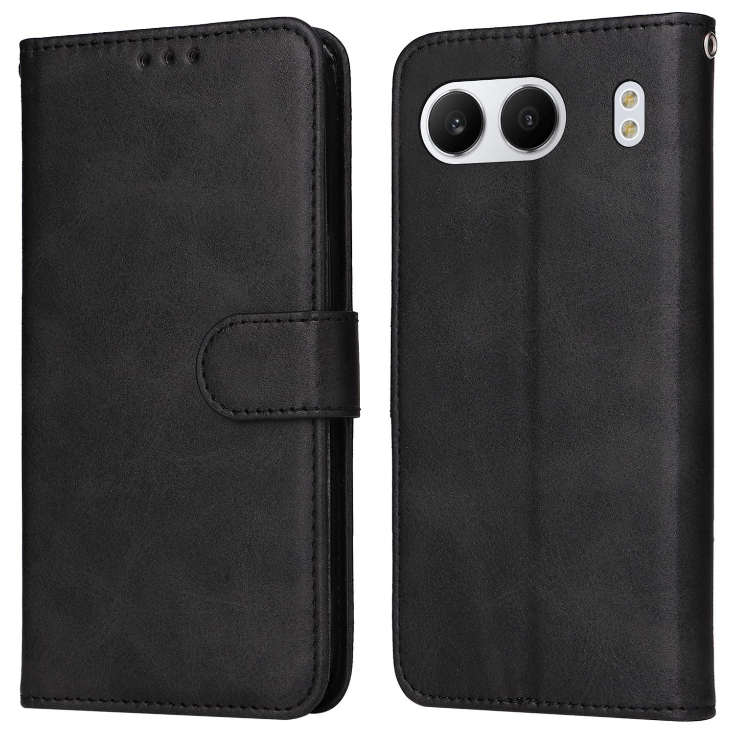 

For OnePlus Nord 4 Case Wallet PU Leather Folio Flip Phone Cover Black