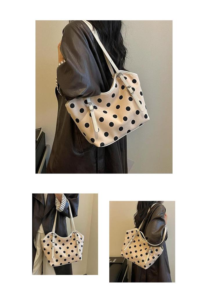 Korean Style Polka Dot Single Shoulder Bag - Summer 2026 Women's Crossbody & Handheld Versatile Fashion Accessory