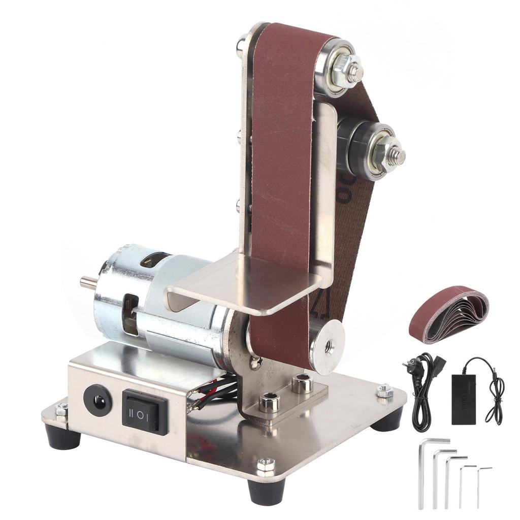 775 Multifunctional Grinder Mini Electric Belt Sander DIY Polishing Grinding Machine 110‑240VEU Plug
