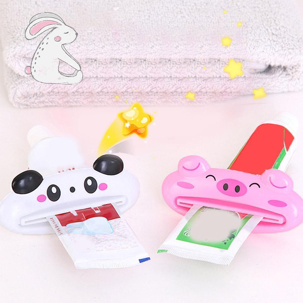 5 Stück Tierform Zahnpasta Squeezer Kosmetiktuben Spender Cartoon 4R6T Kopf K9M8