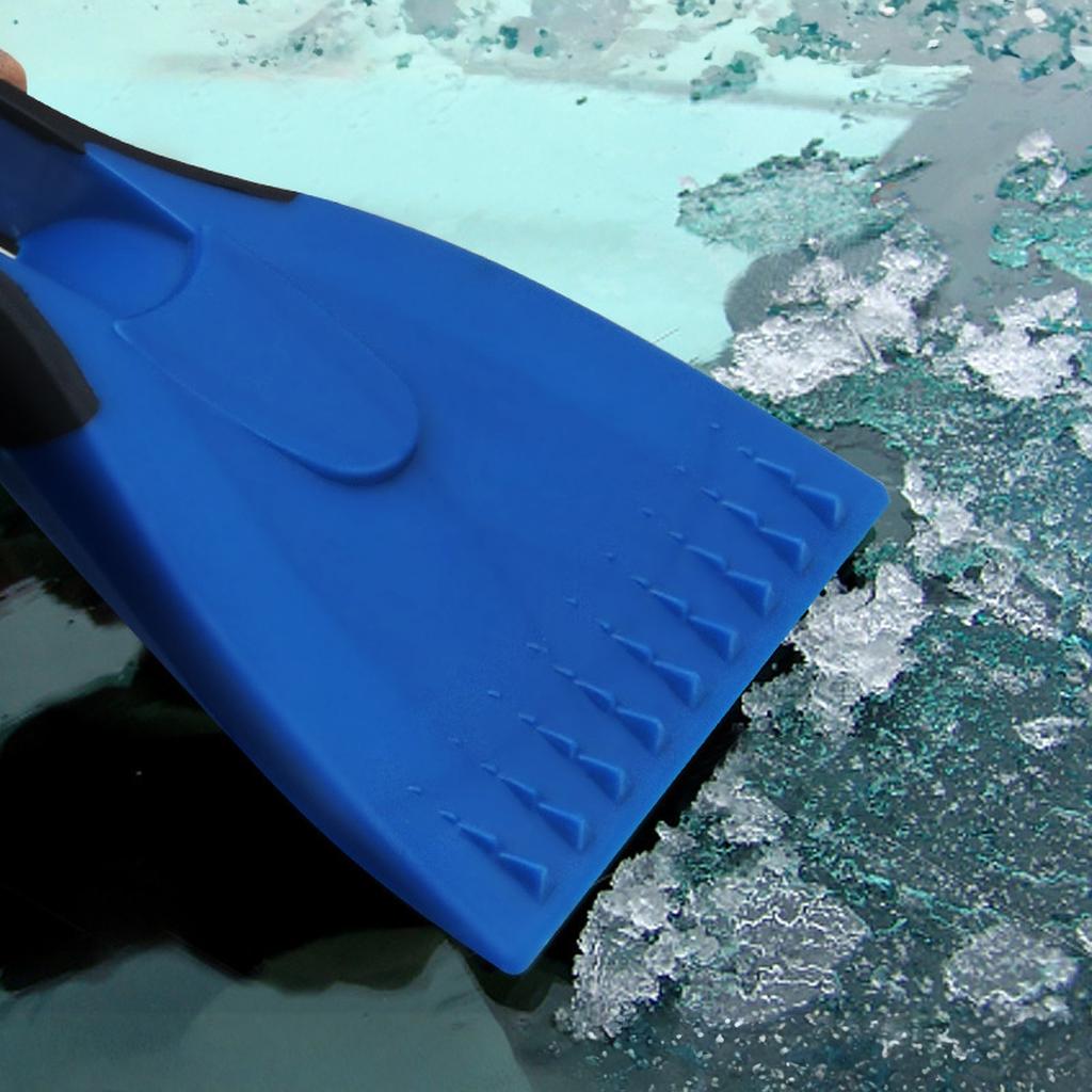 Car Ice Scrapers Silicone Car Snow Shovel Soft Handle Ice Scraper Removal Winter Snow Cleaning Squeegee Tools Auto Accessories(Blue)