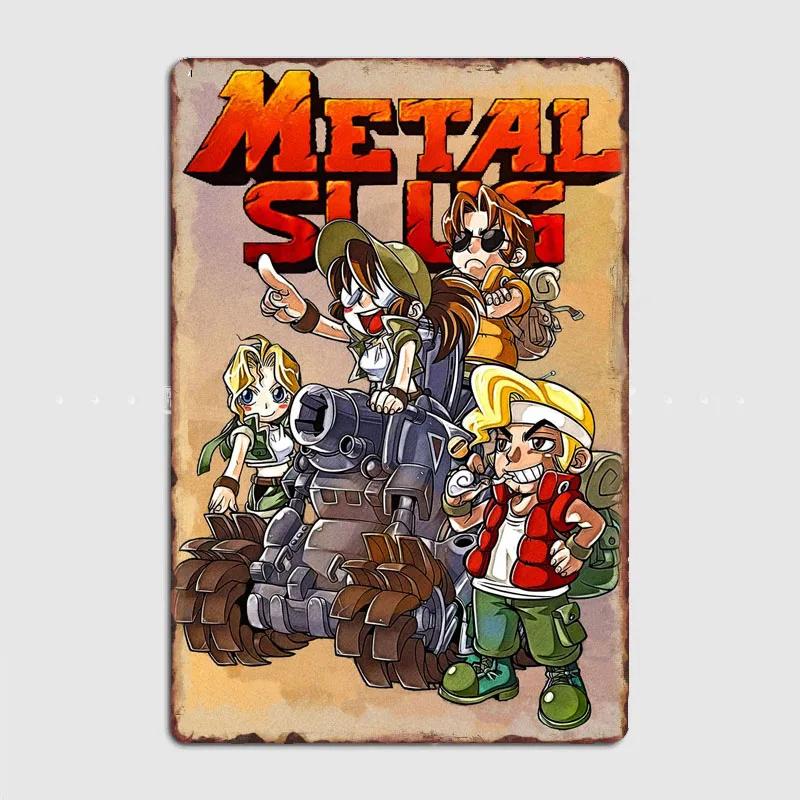 

Metal Slug X Collection Gaming Posters Metal Sign Poster Garage Room Wall Art Decorations Living Custom Tin Vintage Home Decor 12x8inch20x30cm