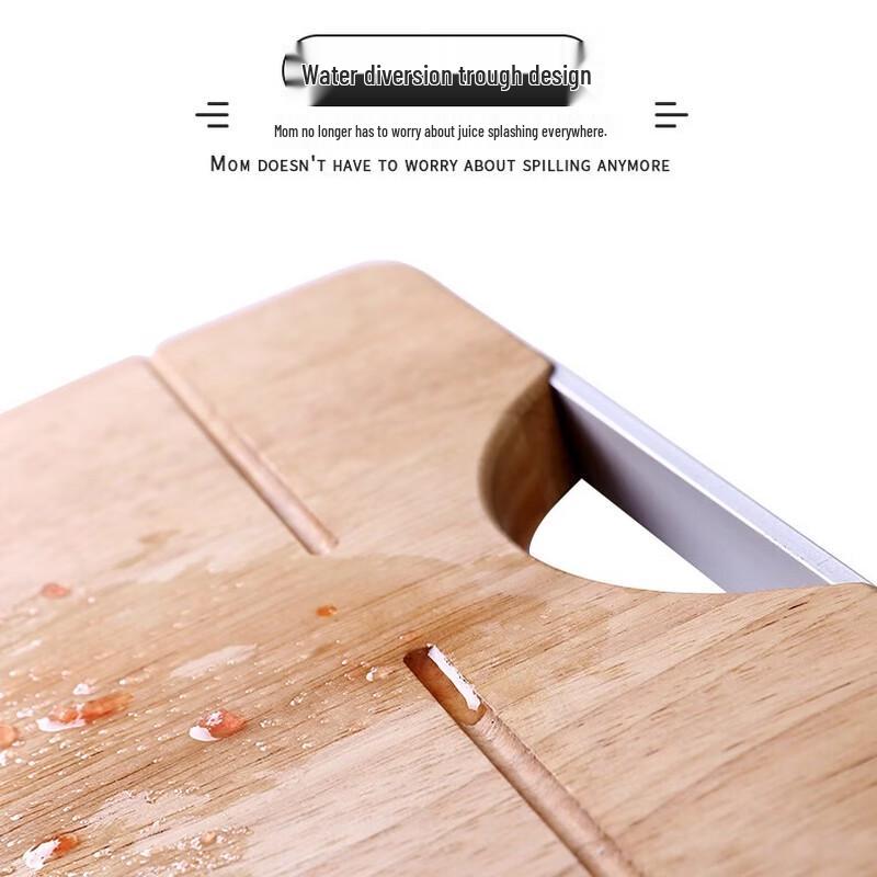 Solid Rubber Wood Cutting Board