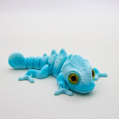 3D Printing Chameleon Figures Multi-Joint Movable Simulation Eyes Dragon Ornament For Home Accessories Kids Gift Toys