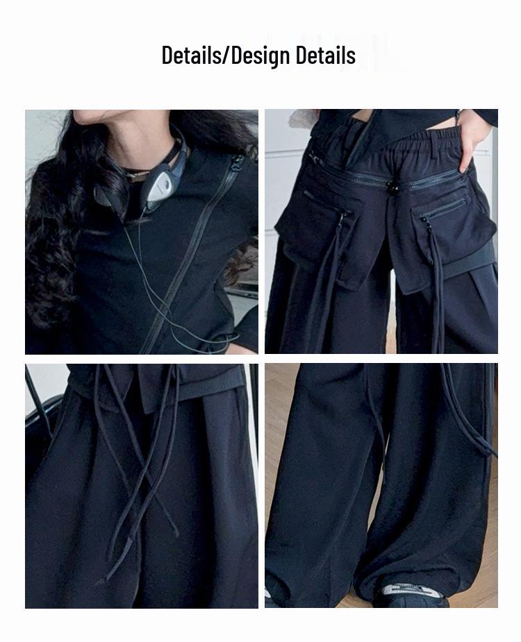 Modisches Mädchen-Herbst 2025 Langarm-Top & Cargohose Set