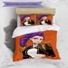 3pcs KPop Demon Hunters RUMI6 Design Cover Set - HD Printed Bedding with 1 Cover and 2 Pillowcases - Perfect for Home and Dorm Decor