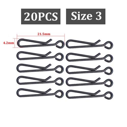20PCS Rig Link Clip for Combi Carp Rigs Quick Change Snap Rigs for Carp Fishing Accessories Tackle Equipment