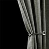 Linen-Look Shower Curtain - Pure Color Waterproof & No-Hole Bathroom Partition for Tub/Shower Easy Install Privacy Screen