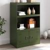 VidaXL Olive Green Buffet 67x39x107 Cm Steel, Cabinet, Side Cabinet, Storage Cabinet, Cabinets, Cupboard, Buffet 841671