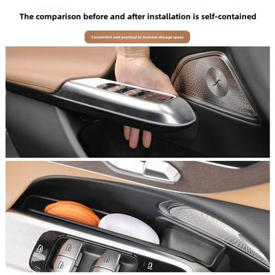 Usado para Mercedes-Benz W214 Classe E E300L/E260L caixa de armazenamento da maçaneta da porta caixa de armazenamento suprimentos de decoração interior