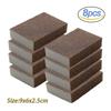 4/6/8Pcs Carborundum Removing Rust Cleaning Brush Descaling Clean Rub for Cooktop Pot Kitchen Sponge