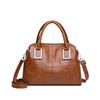 Chic Women's Leather Top-Handle Bag Versatile Crossbody Purse for Daily & Casual Use