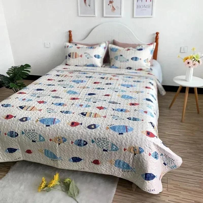 Bohemian Style Bedspread On The Bed Plaid Stitch Blanket Double Bed Sheets Bedspreads for Bed Cover Mattress Topper Sofa Cover