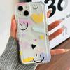 Smiling Face White Star Pattern Phone Case for  Mi 11 Lite 14 13 12 13T 12T Poco X6 X5 X3 F5 Pro Air Cushion Clear Cover