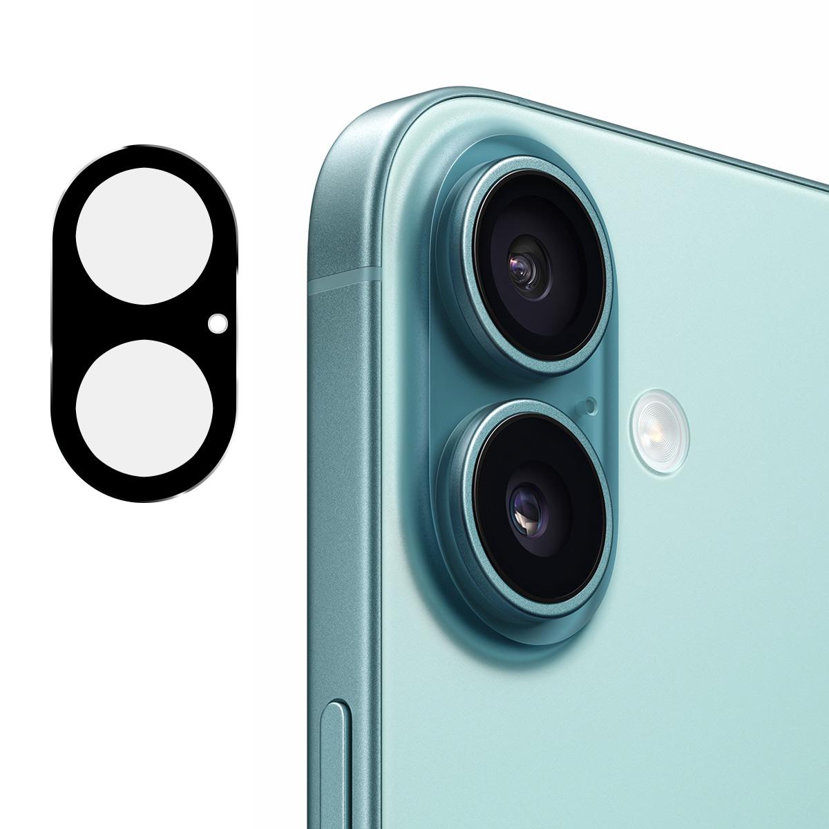 

For iPhone 17 Camera Lens Protector ENKAY Hat-Prince Integrated Tempered Glass Lens Film Black