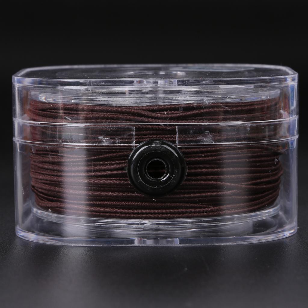 0.8-1.5mm DIY Beading Stretch Rubber Band Elastic Thread Cord with Box Round Beading Wire Jewelry Making