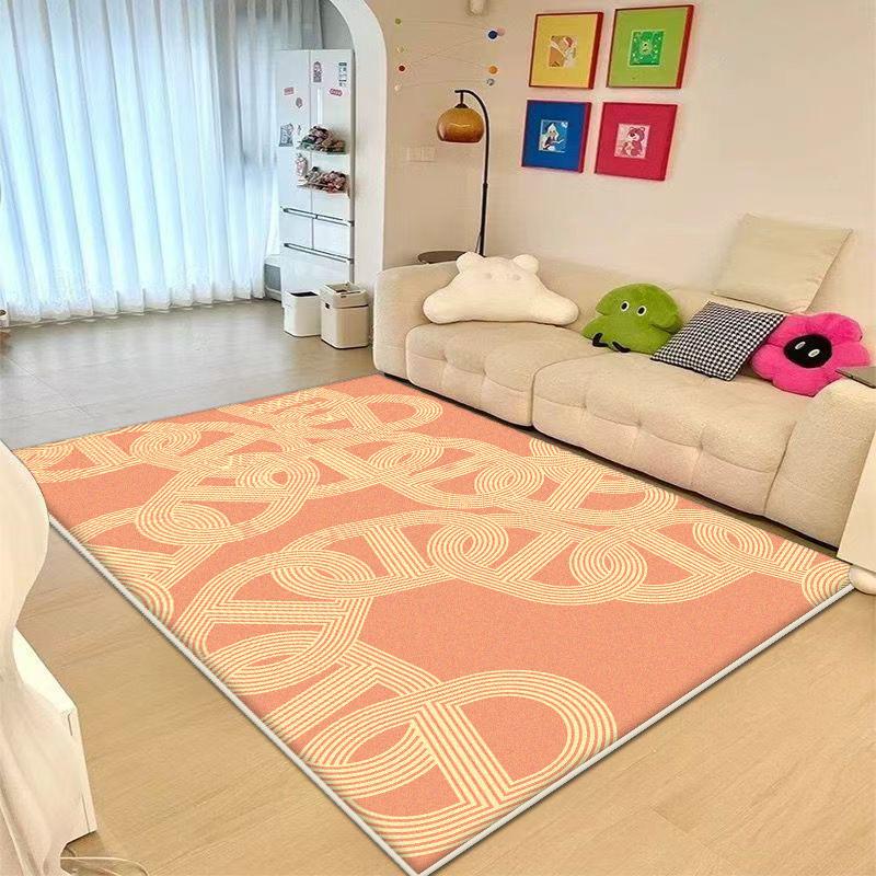 Modern Abstract Large Area Living Room Rugs Home Decoration Cute Style Bedroom Carpet Short Plush Non-slip Washable Floor Mats