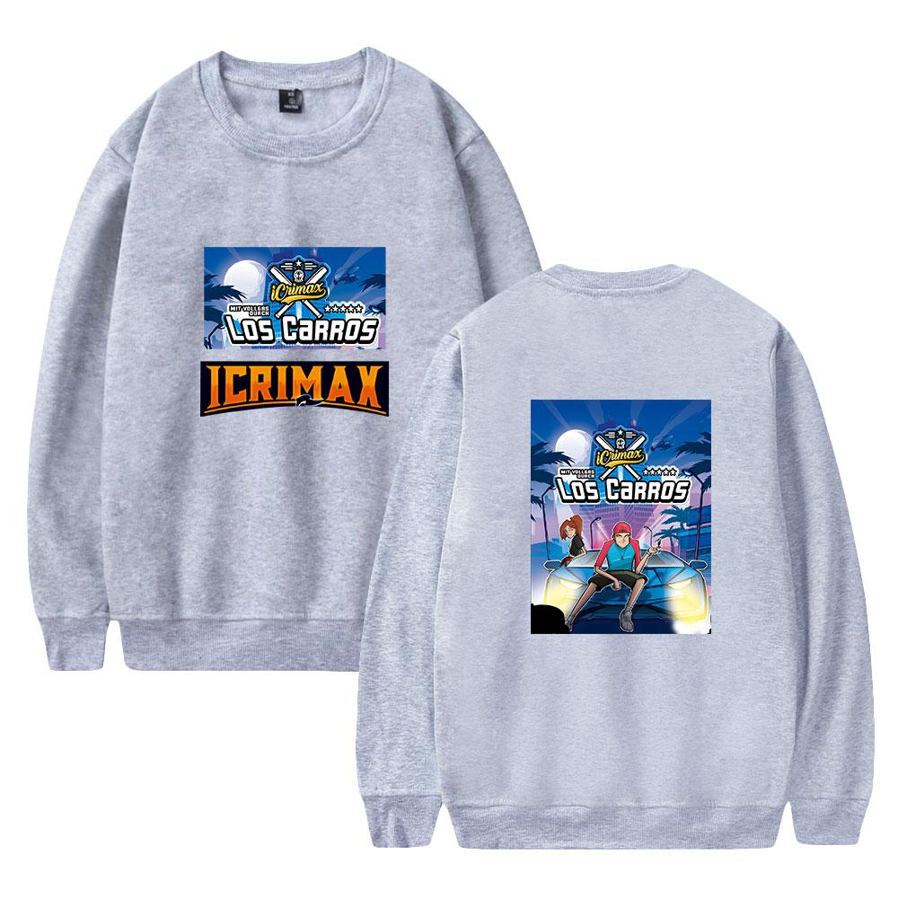 Icrimax Hoodie Women Men O-neck Long Sleeve Crewneck Sweatshirt Casual Tracksuit Funny Clothes