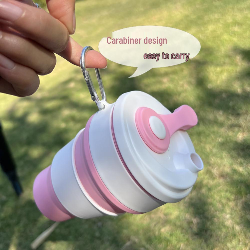 Collapsible Silicone Travel Cup - Portable Outdoor Folding Tumbler