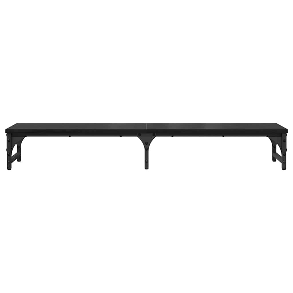 Monitor Stand Black Oak Effect 105 X 23 X 15.5 Cm