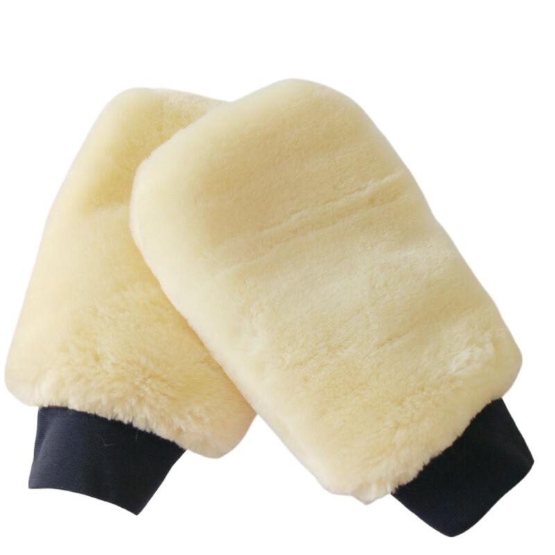 Microfiber Car Wash Mitt No Scratch Soft Fluffy Plush High Foam Absorbent Glove for SUV Truck Motorcycle Washing