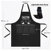 Couple personalized waterproof and anti-fouling kitchen garden barbecue printed waterproof apron